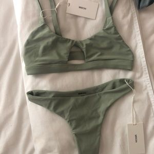 Mikoh Swim - Colombia Top & Lahaina bottom (sage)